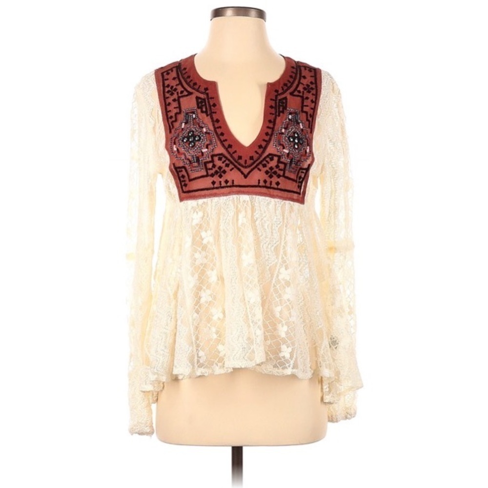 Vintage Havana embroidered top.
